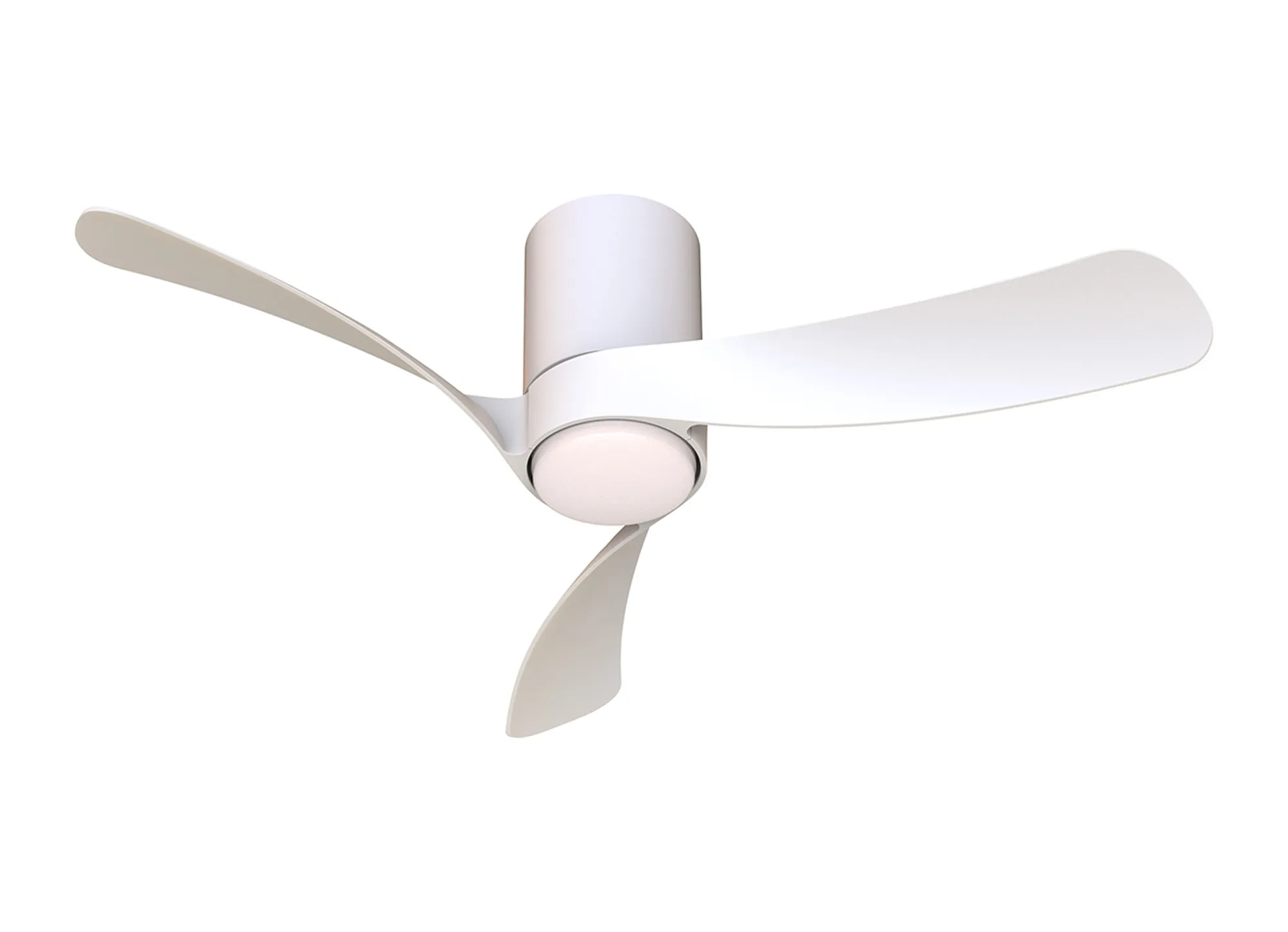 M9049  Nemo S 97cm 24W LED Dimmable Ceiling Light With Built-In 30W DC Fan, 2700-5000K Remote Control, 3200lm, White